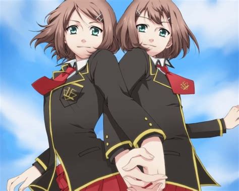 Brown Hair Anime Twins 1280x1024 Wallpaper