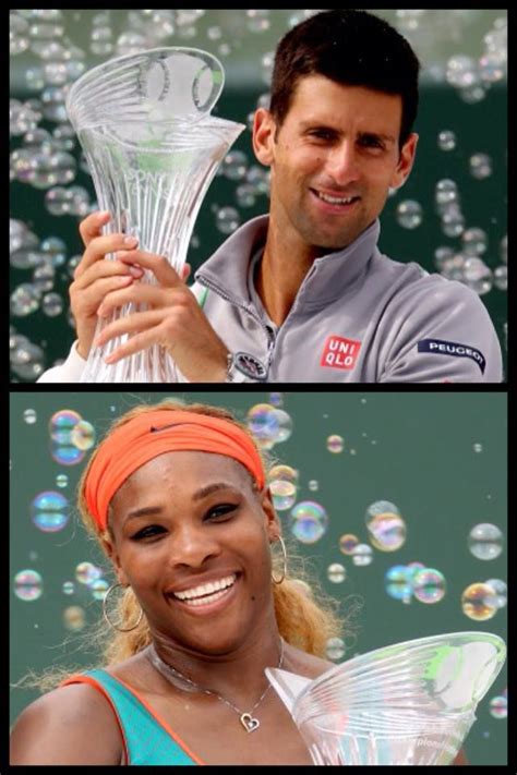 Congrats To The 2014 Sony Open Winners Serena Williams And Novak