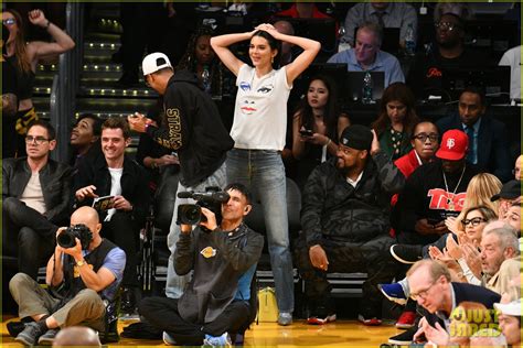 Kendall Jenner Sits Courtside At Lakers Rockets Basketball Game