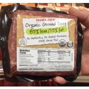 Trader Joe S Ground Beef Calories Nutrition Analysis More Fooducate