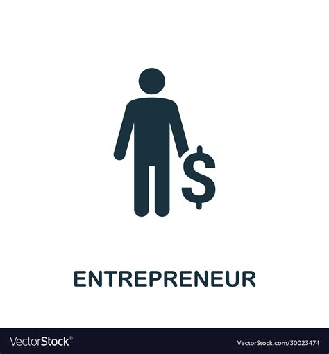 Entrepreneur Icon Simple Element From Business Vector Image