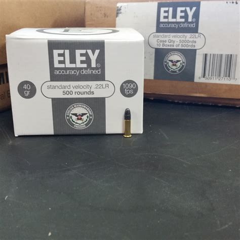 Eley 22 Lr Standard Velocity Rimfire Ammunition Brick Of 500