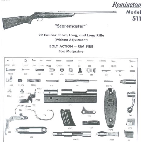 Remington A Rifle Exploded View Parts List Page Assembly My Xxx Hot Girl