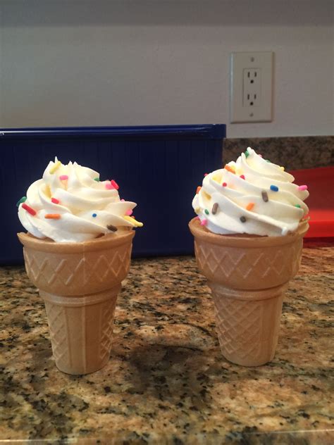 Cupcake Baked In A Cone Ice Cream Cone Cupcakes Ice Cream Ice Cream Cone Cupcakes Cupcake Cones
