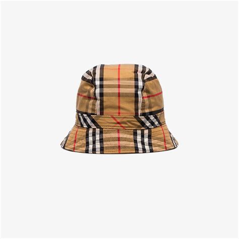 Burberry Beige Vintage Check Bucket Hat Browns