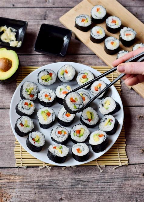 Vegan Sushi Recipe Veggie Rolls Elavegan