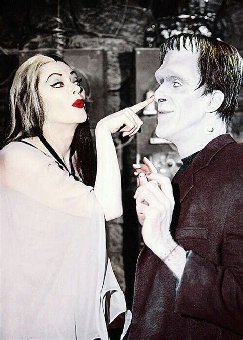 Fred Gwynne And Yvonne De Carlo In The Munsters Terror Movies Herman