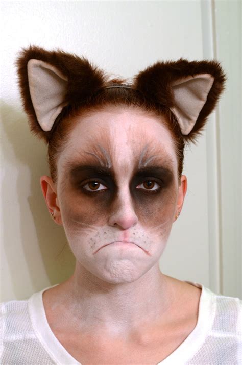 Grumpy Cat Makeup Success Cat Face Makeup Grumpy Cat Costume Special Effects Makeup