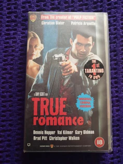 True Romance Dennis Hopper Val Kilmer Pal Vhs Video Tape Dir