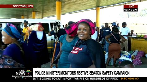 Festive Season Safety Campaign Police Minister Interacts Greytown Community Youtube