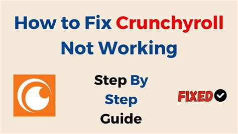 How To Fix Crunchyroll Not Working Is Crunchyroll Down Youtube