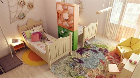 Shared Childrens Room Divider Idea Interior Design Ideas