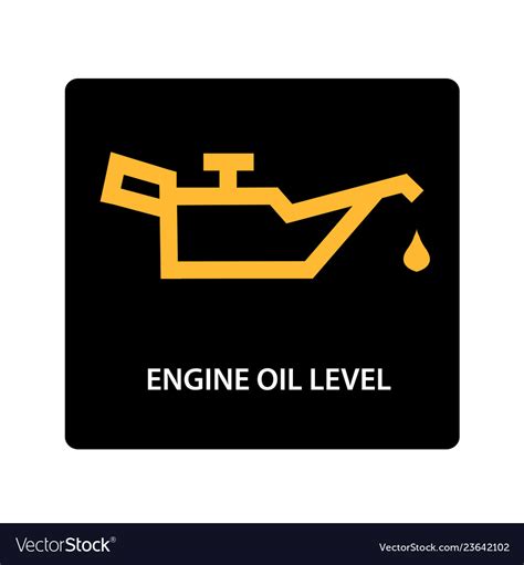 Warning Dashboard Car Icon Engine Oil Level Vector Image