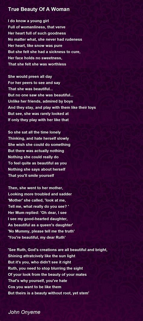 A Truly Beautiful Woman Poem