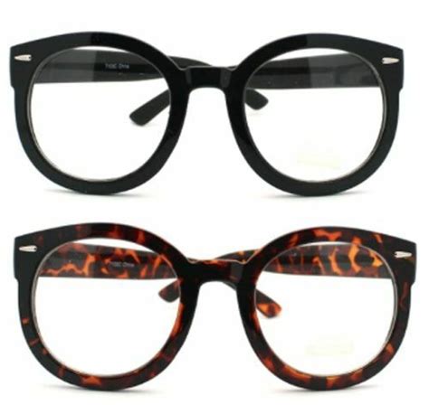 Oversized Round Thick Horn Rim Clear Lens Fashion Eye Glasses Frame New