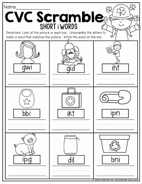 3 Letter Words Story For Kindergarten Letters