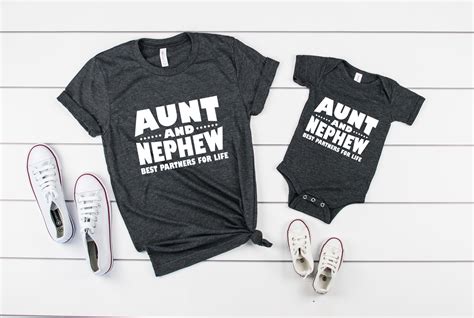 Aunt Nephew Shirt Gift For Nephew Aunt Shirt Auntie Shirt Etsy Australia