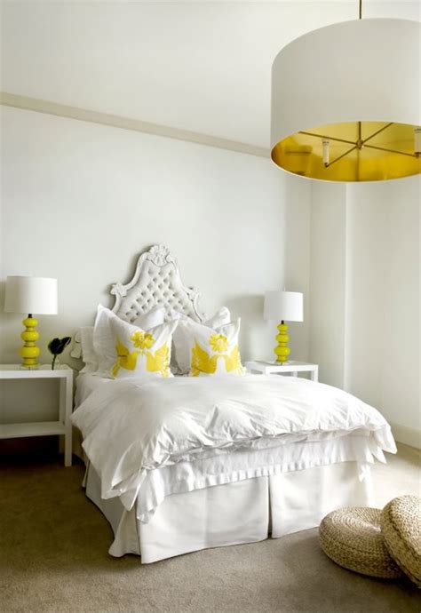 If you leave the ceiling white the room will look even brighter and even more open and airy. Hello Spring, Hello Yellow! - The Glam Pad