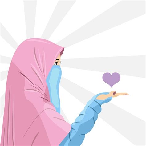 Premium Vector Free Vector Portrait Of A Muslim Girl Women Wearing