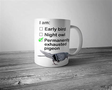 Permanently Exhausted Pigeon Mug | Dobrador Shopateria