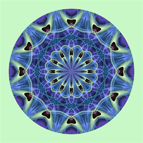 Blue Mandala 47 By Janclark On Deviantart