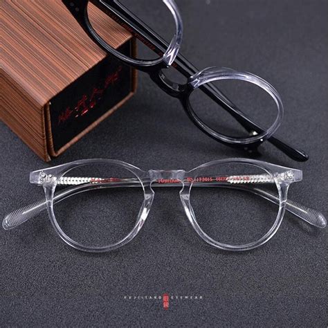 vintage oval round handmade eyeglass frames men women full rim rx able myopia glasses spectacles