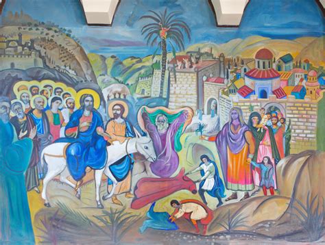 Bethlehem The Modern Fresco Of Palm Sunday From 20cent In Syrian