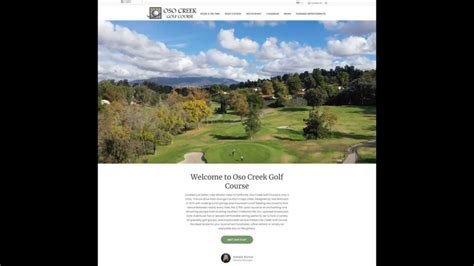 City Launches New Website For Oso Creek Golf Course Oso Creek Golf