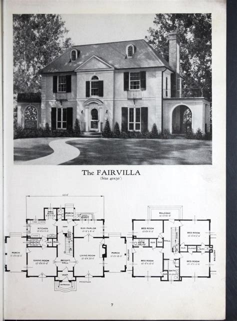 Homes Of Brick And Stucco In 2020 Vintage House Plans Colonial