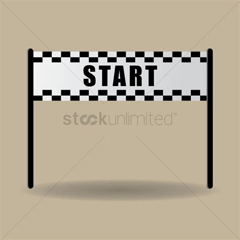 Starting line banner Vector Image - 1432057 | StockUnlimited