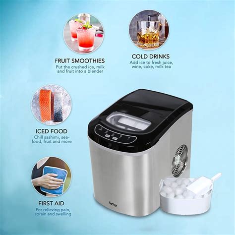 Ice Maker Machine 26lbs24h Urhomepro Portable Small Home Counter Top