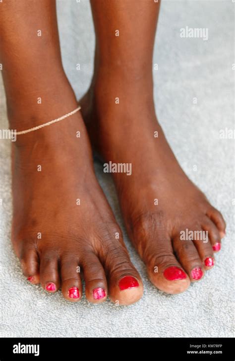 African Womans Feet Stock Photo Alamy