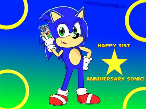 Happy 31st Anniversary Sonic By Sonicsmash328 On Deviantart