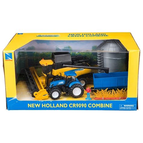 New Holland 132 Harvester Tractor And Grain Bin Set Smyths Toys Uk