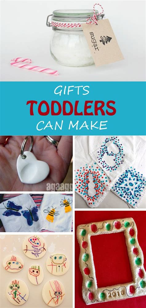 20 + Gifts for toddlers to make for Christmas, Mother's Day, Father's