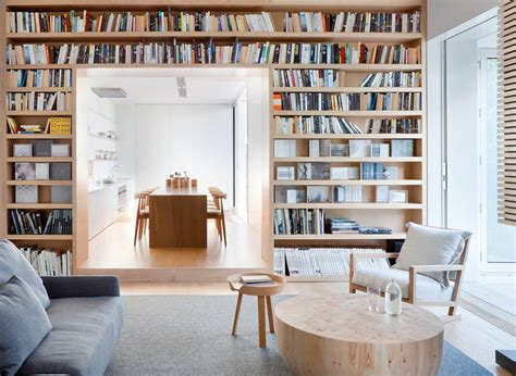 9 Rooms With Floor To Ceiling Shelves To Inspire You Contemporist