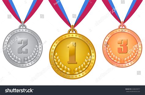 Set Medal Vector Rio 2016 Game Stock Vector 428699977 Shutterstock