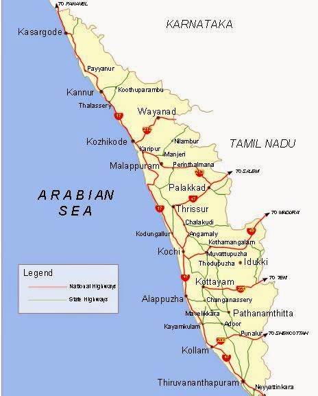 Kerala, one among the most prominent tourist destinations in india is blessed with unique geographical features that give the state a special place in the world tourism map. Kerala map ~ Kerala - Information Portal