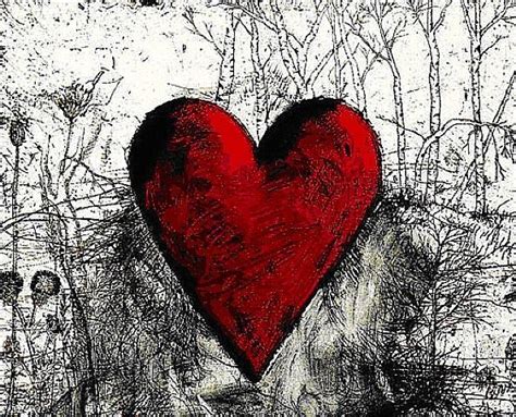 Jim Dine ♥ Little Heart In A Landscape Jim Dine Jim Dine Art Heart