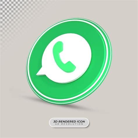 Premium Psd Whatsapp 3d Rendering Icon
