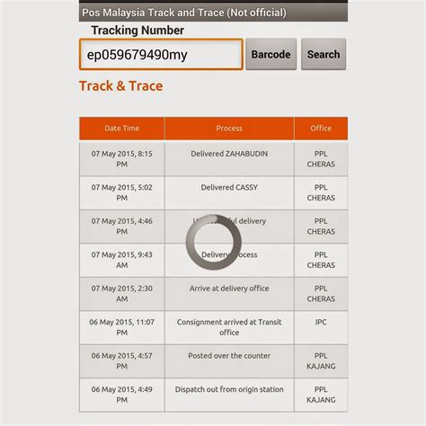 Express tracking provides malaysia ems tracking tool for all your tel: aku adalah aku: Track and Trace Parcel Pos Laju