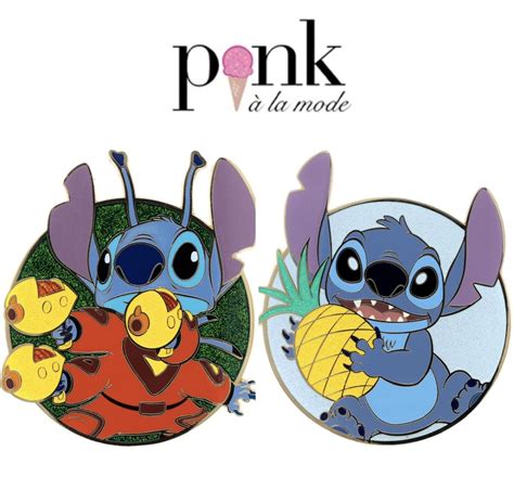 Two New Stitch Disney Pins At Pink A La Mode Disney Pins Blog