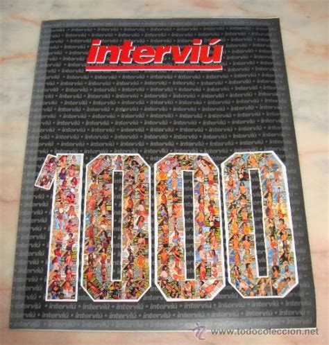 F Revista Interviu Emblematica 1000 Numeros Comprar Revista