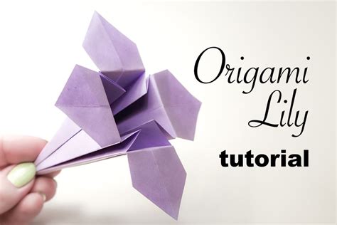 Traditional Origami Lily Flower Instructions