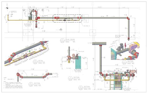 3d Piping Layout And Details By Sysgen Outsource Inc Cad Services