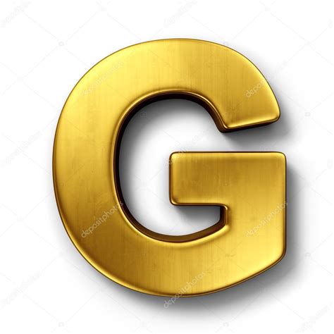 The Letter G In Gold — Stock Photo © Zentilia 8292953