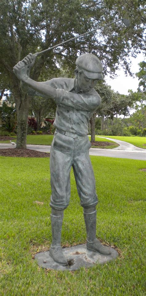 The Champions Club Stuart Florida Entrance Golfer Statue Best