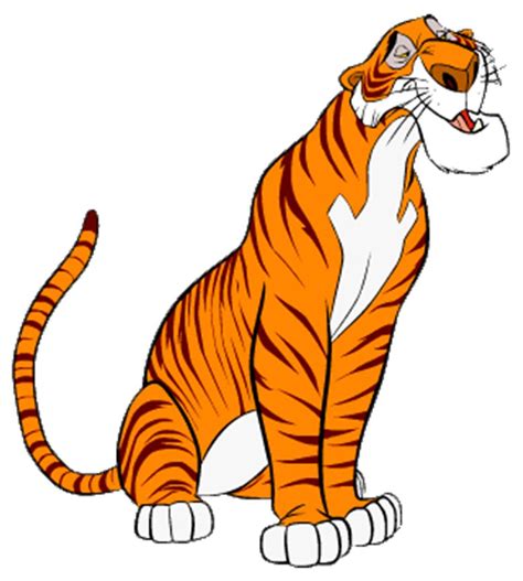 A Cartoon Tiger Sitting Down With Its Mouth Open