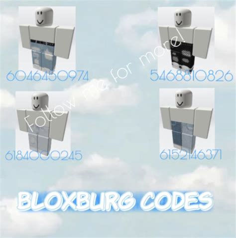 Bloxburg Aesthetic Summer Outfit Codes