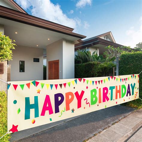 Buy Vudeco Large Happy Birthday Banner Happy Birthday Decorations Party